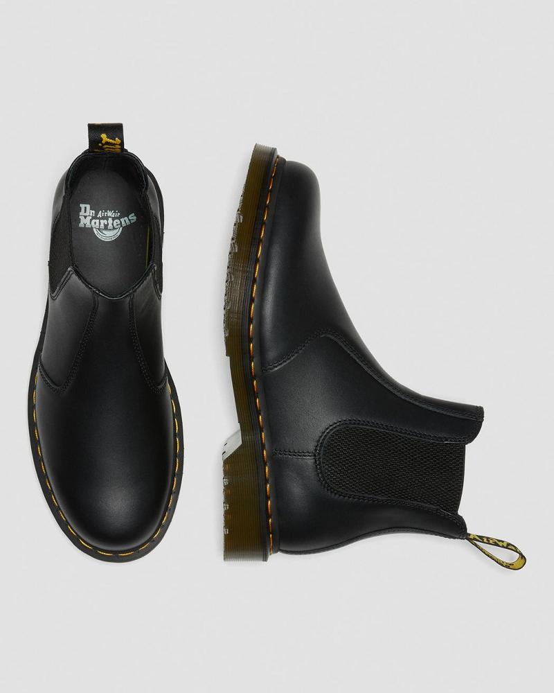 Men's Dr Martens 2976 Nappa Leather Chelsea Boots Black | AU 484VRW